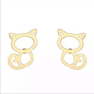 Kitty cat earrings